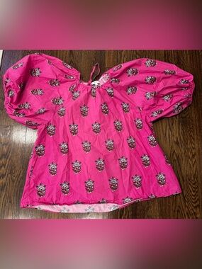 Rhode Rowan Top Size M Ella Marigold Flower Print Rare